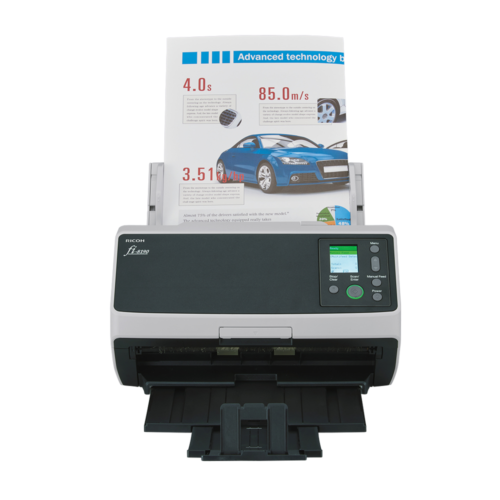 Ricoh fi-8190 ADF-/handmatige invoer scanner 600 x 600 DPI A4 Zwart, Grijs - Afbeelding 6