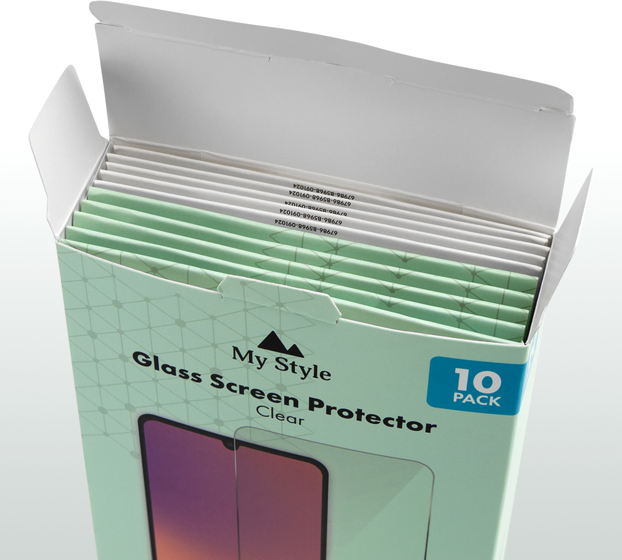 My Style Tempered Glass Screen Protector for Samsung Galaxy A37 5G/A57 5G Clear (10-Pack) - Afbeelding 3