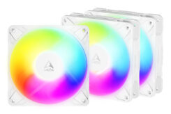 ARCTIC Freezer P12 Pro Reverse A-RGB (White) - 3 Pack Computer behuizing Ventilator 12 cm Wit 3 stuk(s)
