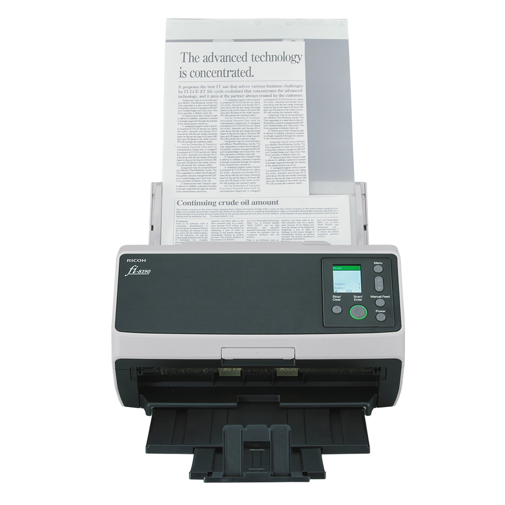 Ricoh fi-8190 ADF-/handmatige invoer scanner 600 x 600 DPI A4 Zwart, Grijs - Afbeelding 2