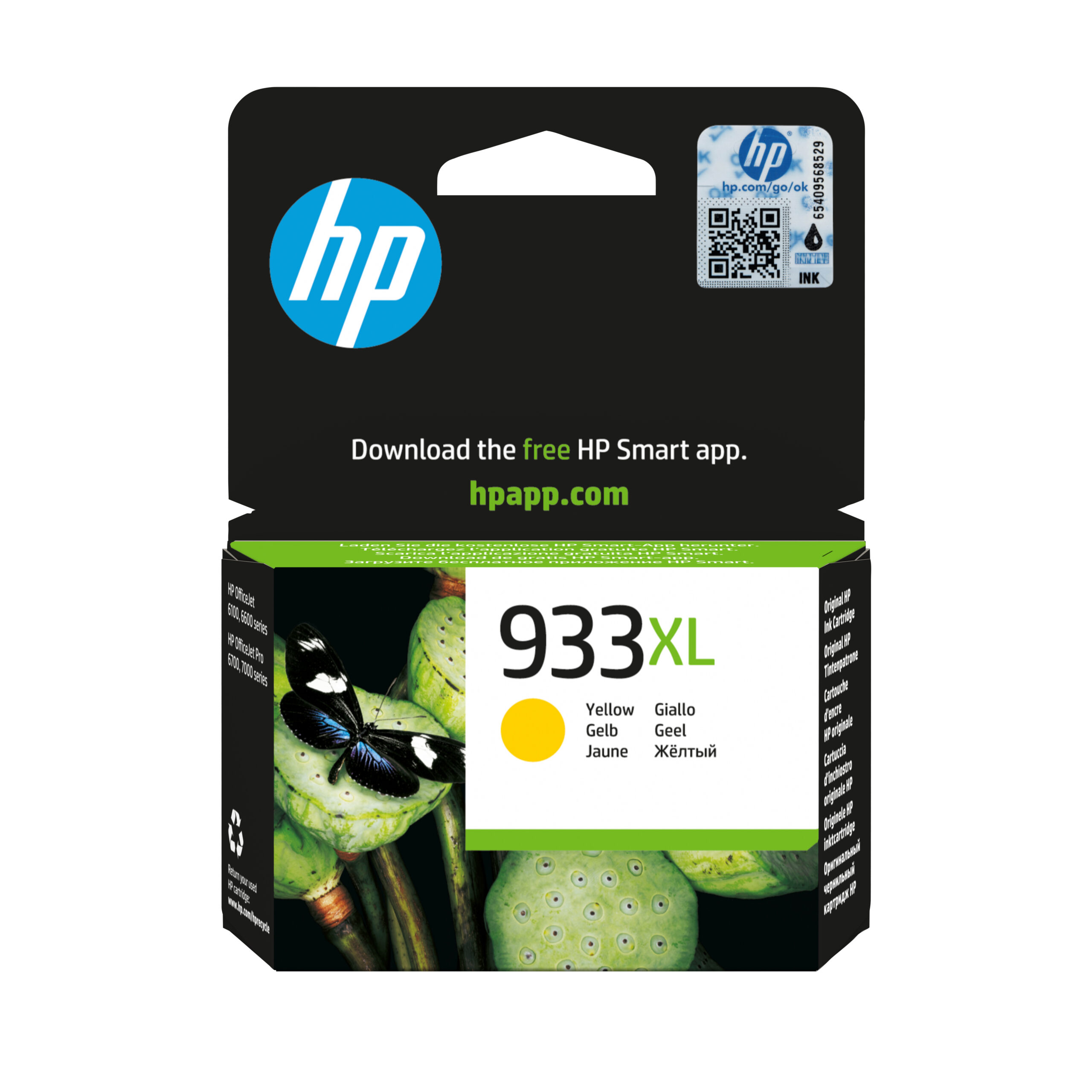 HP 933XL originele high-capacity gele inktcartridge - Afbeelding 2