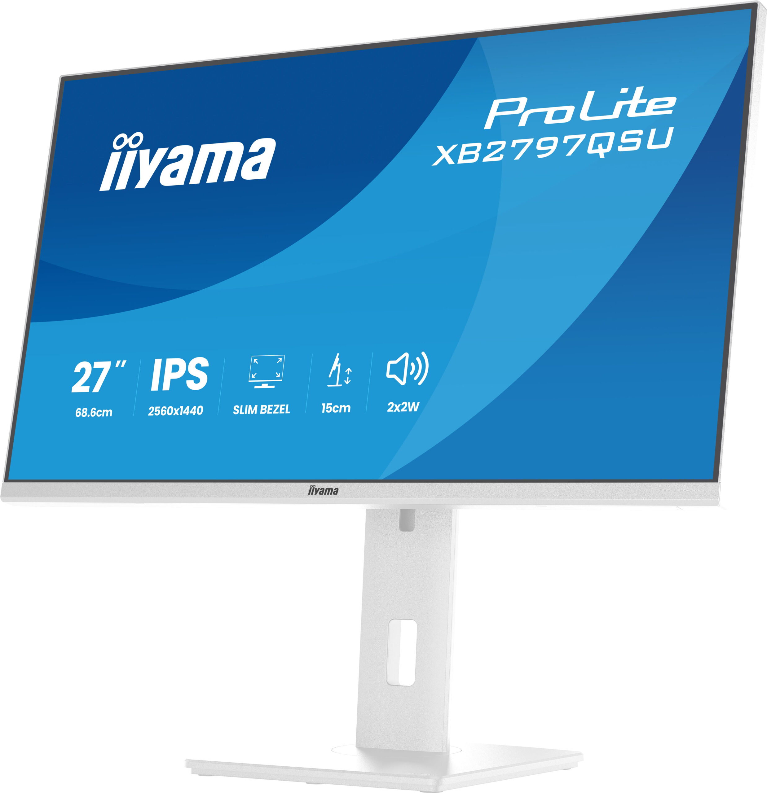 iiyama ProLite XB2797QSU-W1 computer monitor 68,6 cm (27") 2560 x 1440 Pixels Quad HD LED Wit - Afbeelding 12