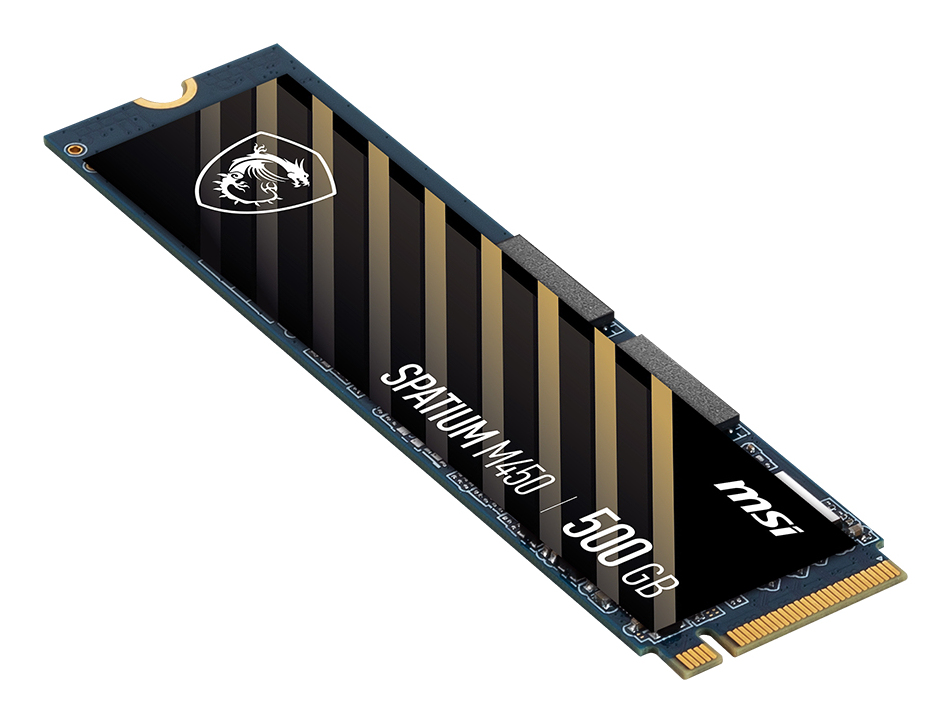 MSI Spatium M450 PCIe 4.0 NVMe M.2 500GB V1 PCI Express 4.0 3D NAND - Afbeelding 4