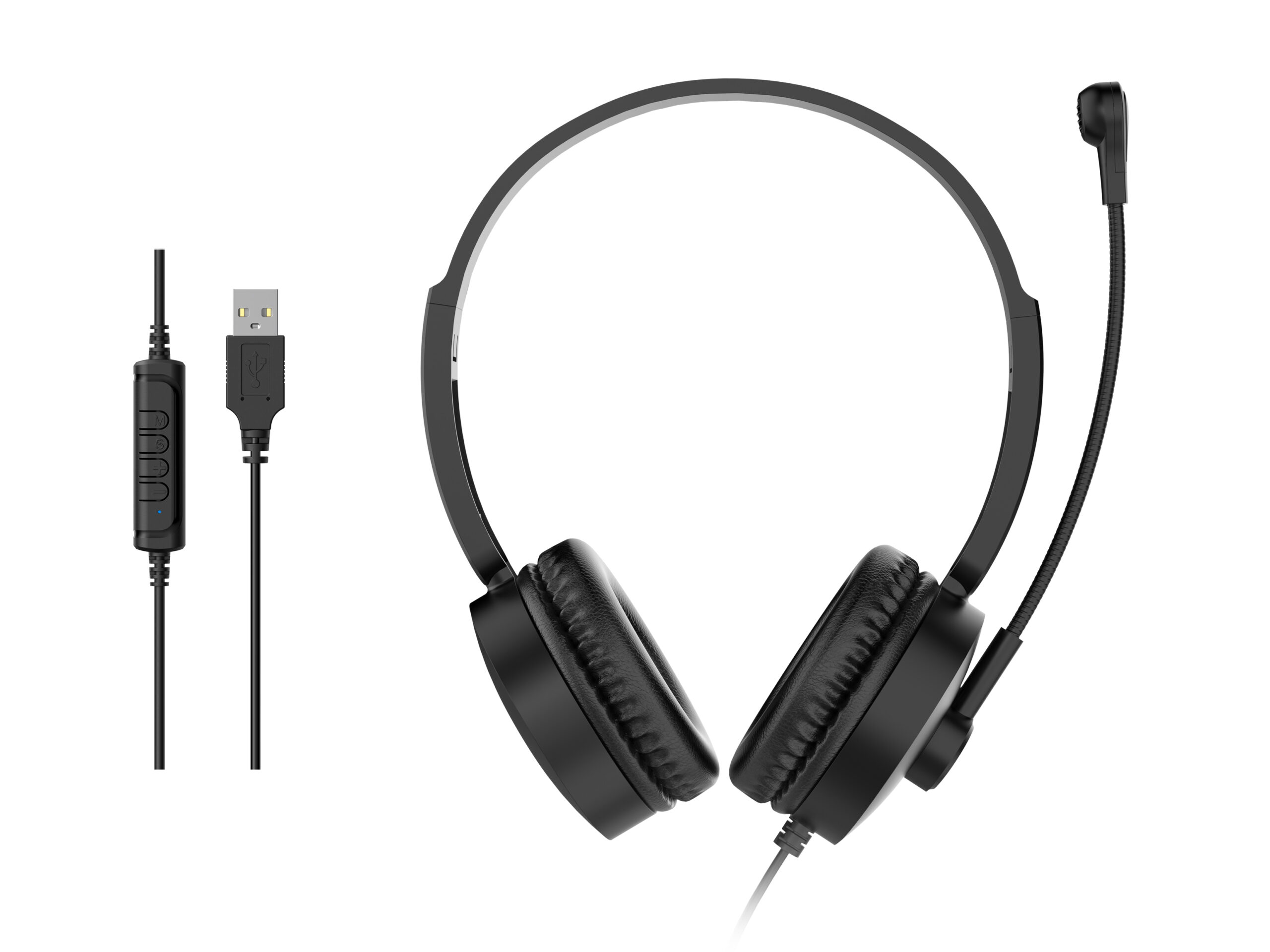 Equip 245301 hoofdtelefoon/headset Bedraad Hoofdband Oproepen/muziek Zwart - Afbeelding 2