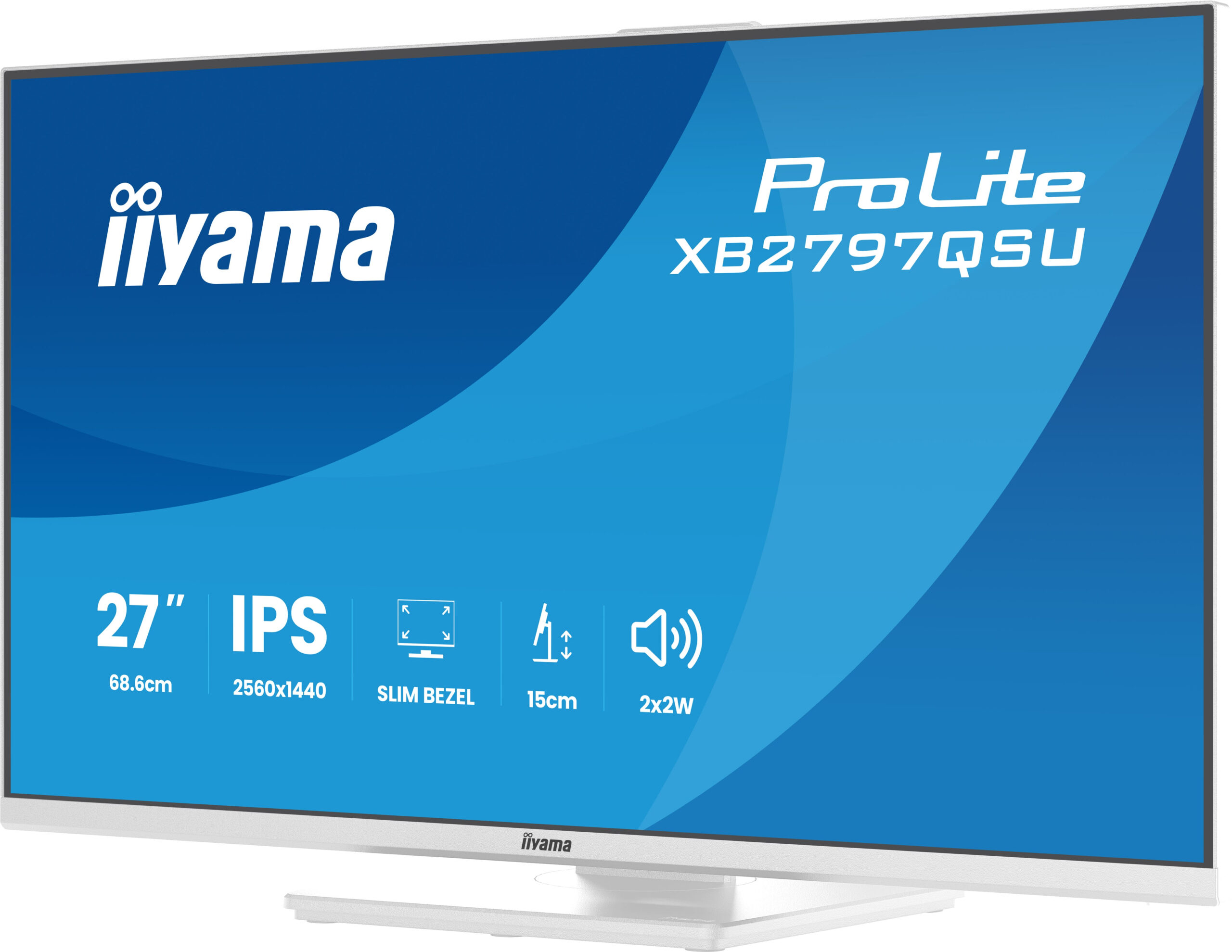 iiyama ProLite XB2797QSU-W1 computer monitor 68,6 cm (27") 2560 x 1440 Pixels Quad HD LED Wit - Afbeelding 13