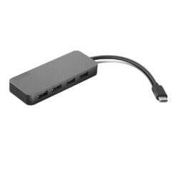 Lenovo 4X90X21427 interface hub USB 3.2 Gen 2 (3.1 Gen 2) Type-C 20000 Mbit/s Grijs - Afbeelding 3