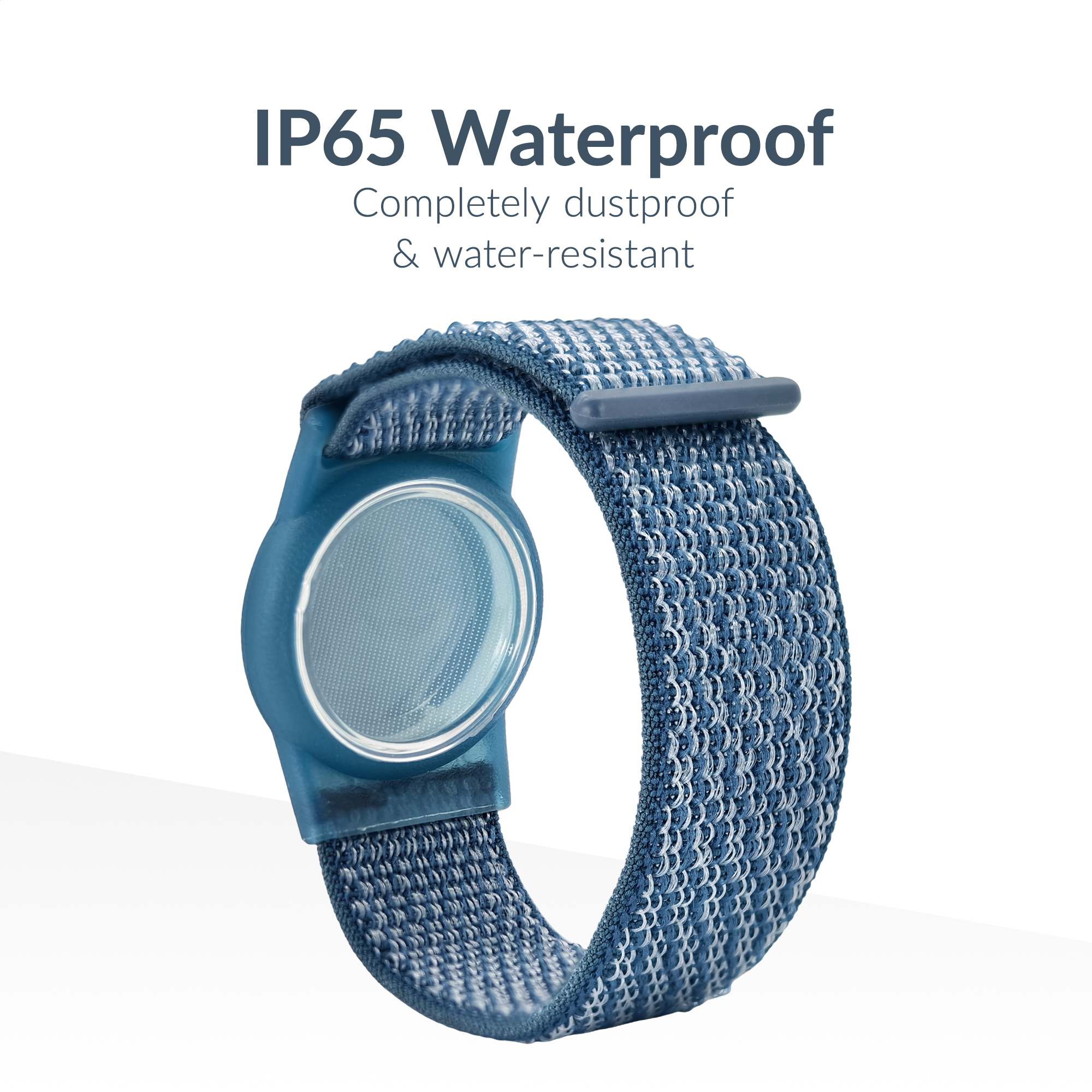 Beeep OneTag Apple Find My & Android Tracker - Kids Wristband Velcro Dolphin - Afbeelding 4