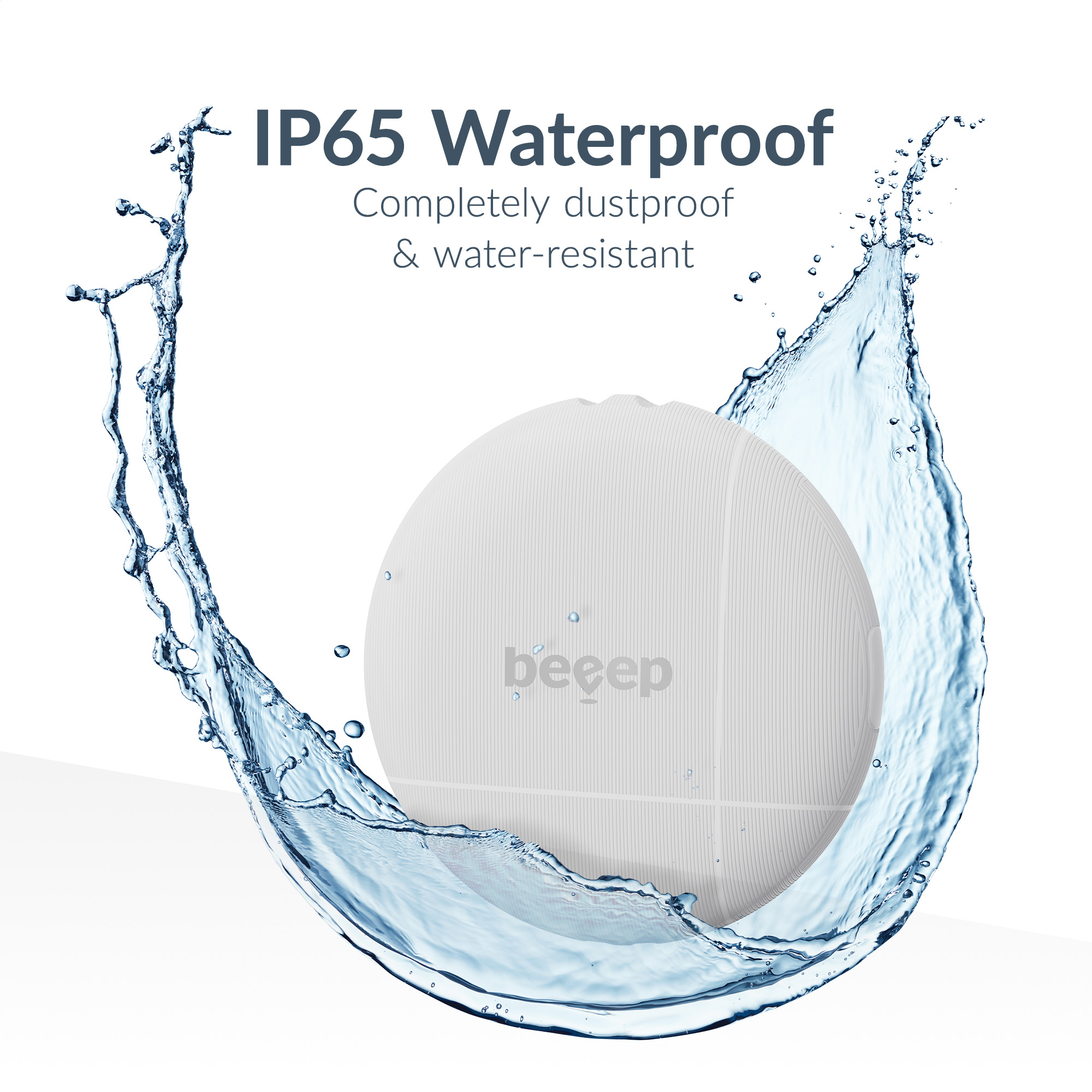 Beeep OneTag Apple Find My & Android Tracker White & Keychain White - 1 pack - Afbeelding 5