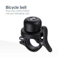 Beeep OneTag Apple Find My & Android Tracker Black & Bicycle Bell