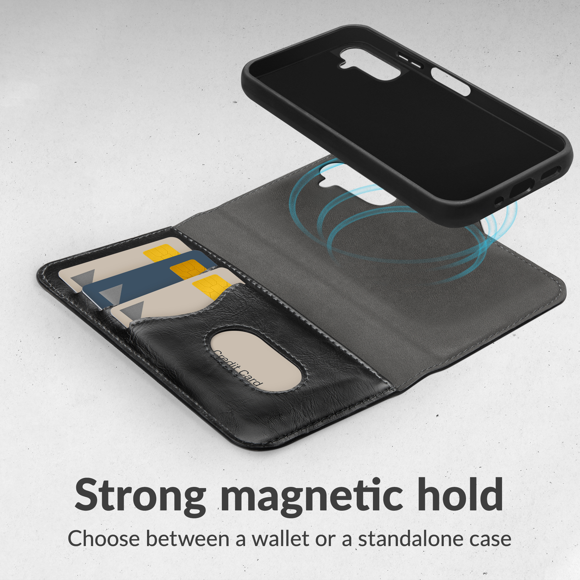 Mobilize 2in1 Magsafe Compatible Gelly Wallet Case Samsung Galaxy S26 Ultra 5G Black