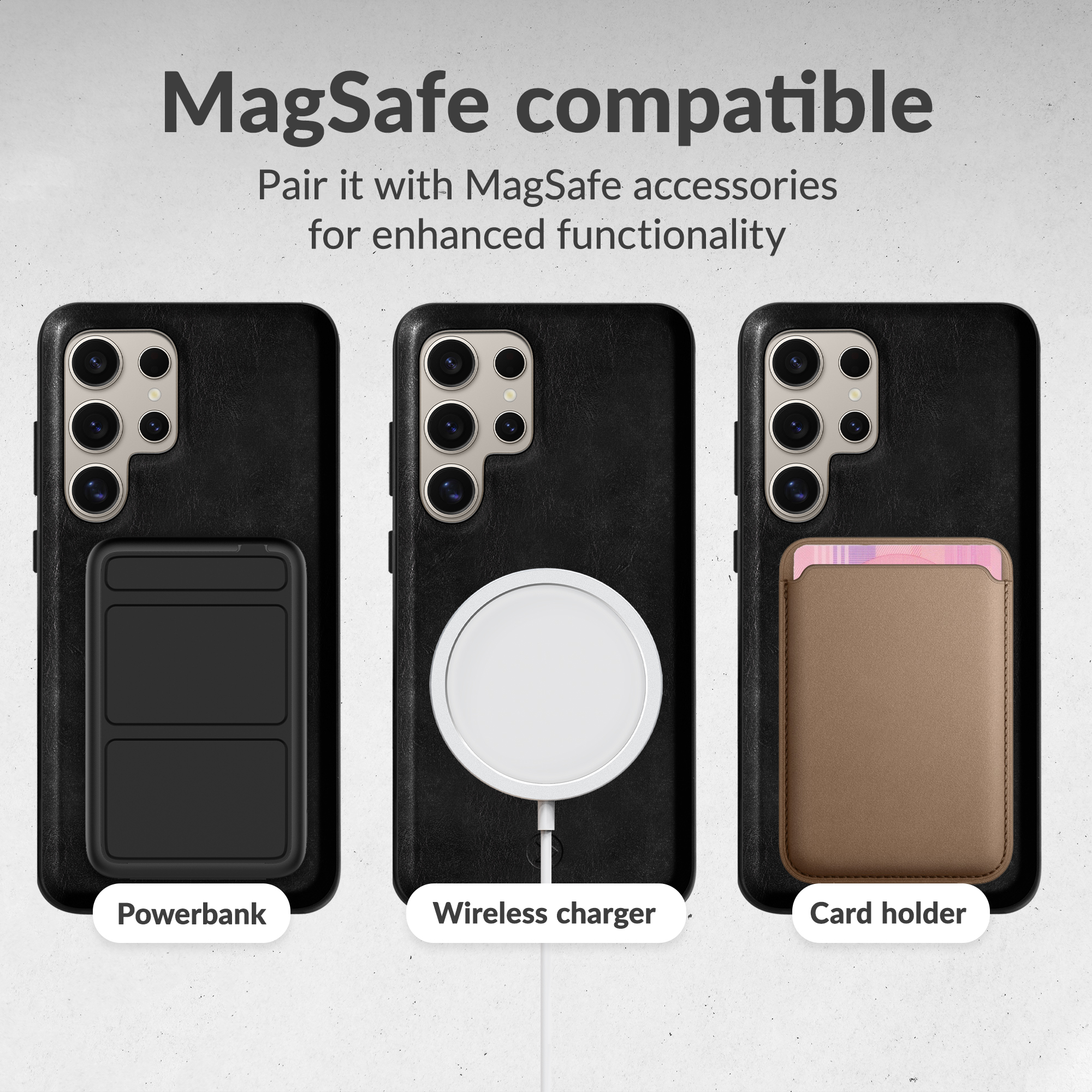 Mobilize 2in1 Magsafe Compatible Gelly Wallet Case Samsung Galaxy S26 Ultra 5G Black - Afbeelding 4