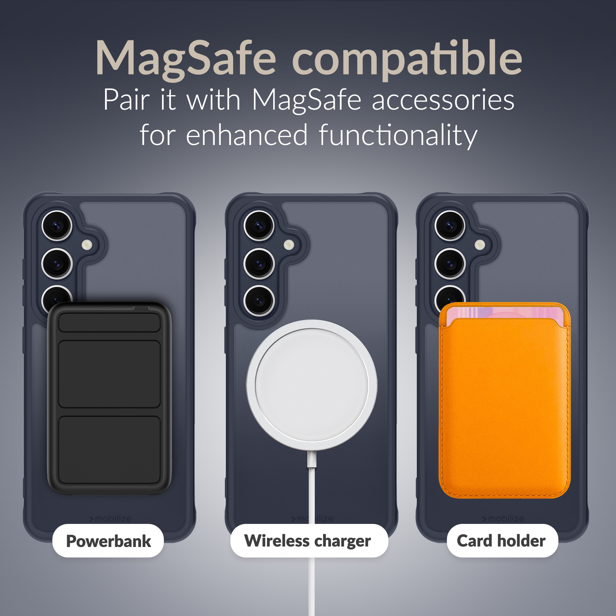 Mobilize MagSafe Compatible Hybrid Case Samsung Galaxy S26 Ultra 5G Blue - Afbeelding 6