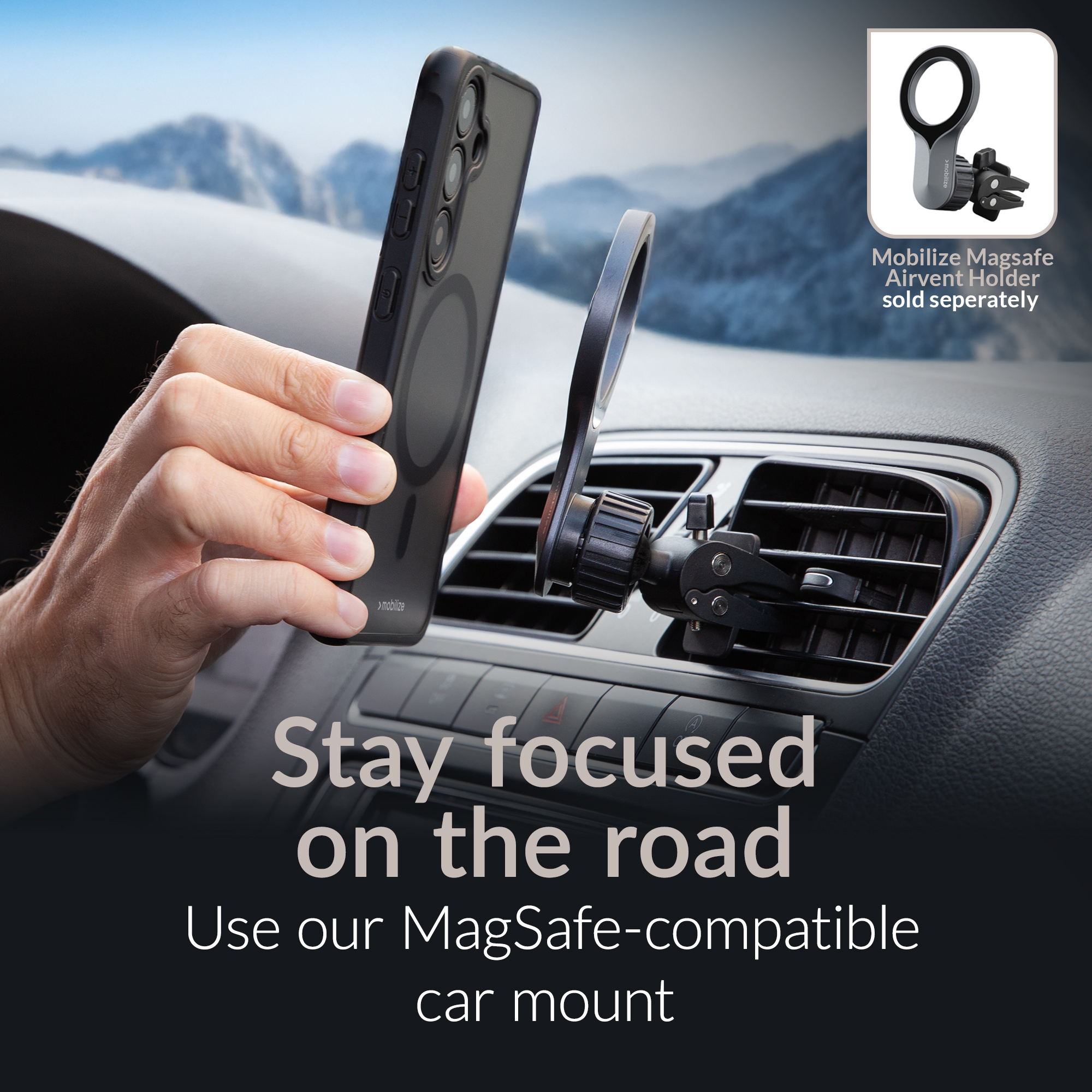 Mobilize MagSafe Compatible Hybrid Case Samsung Galaxy S26 5G Black - Afbeelding 7