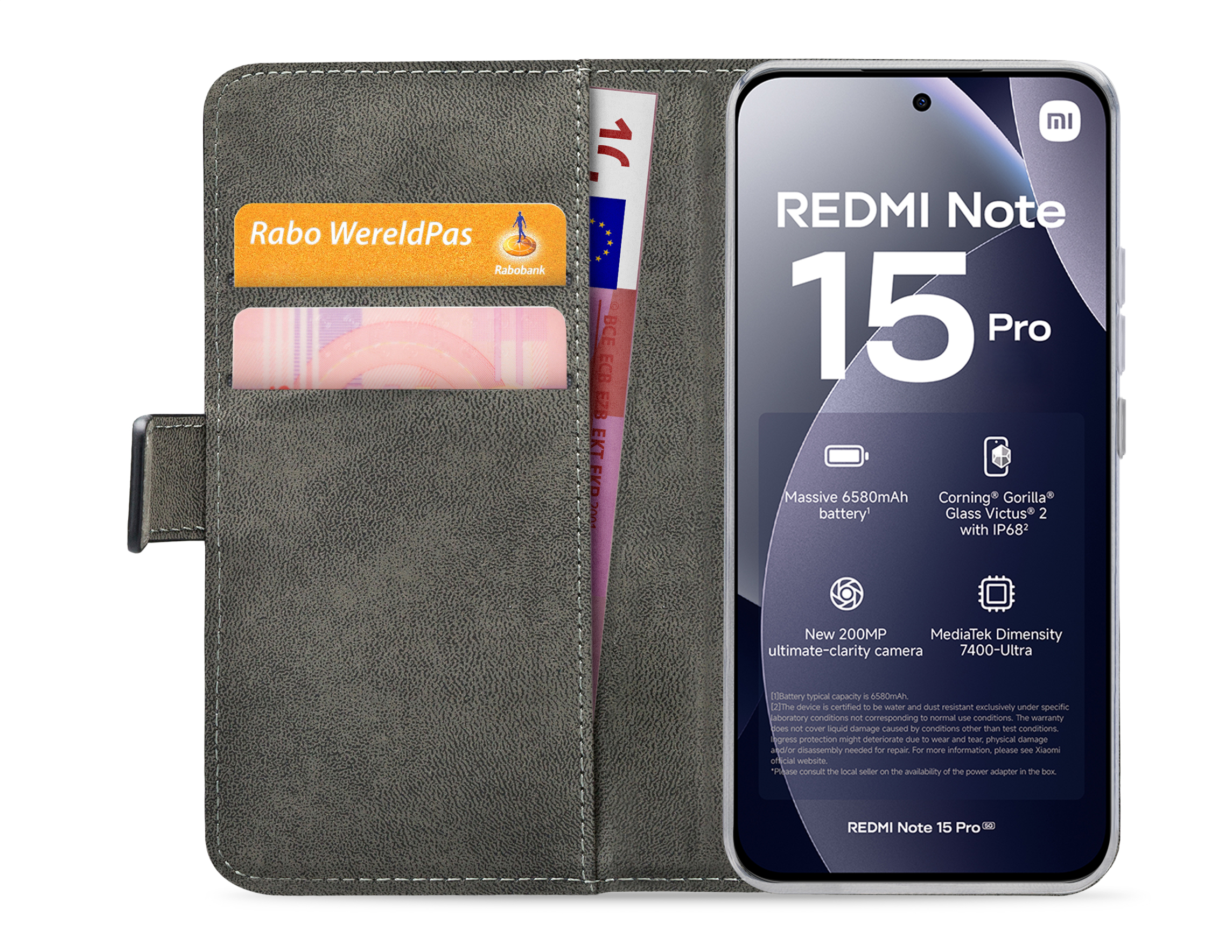 Mobilize Classic Gelly Wallet Book Case Xiaomi Redmi Note 15 Pro 4G Black - Afbeelding 2