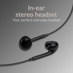 Mobilize In-ear Stereo Headset with Remote USB-C Black