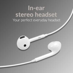 Mobilize In-ear Stereo Headset with Remote USB-C White