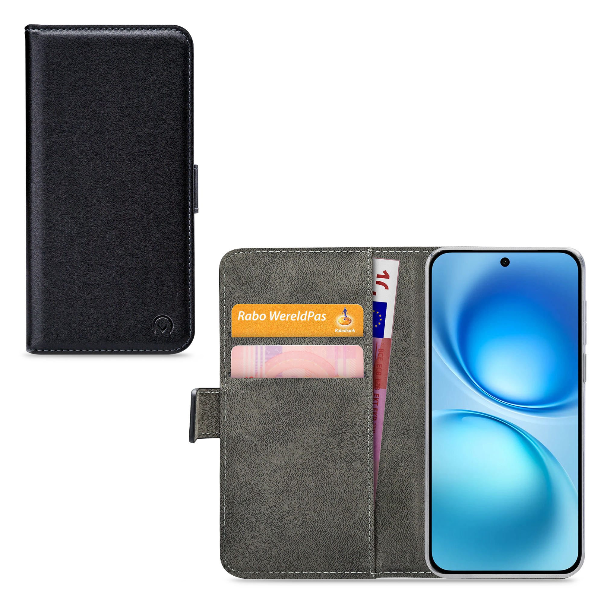 Mobilize Classic Gelly Wallet Book Case Vivo X200 FE Black - Afbeelding 3