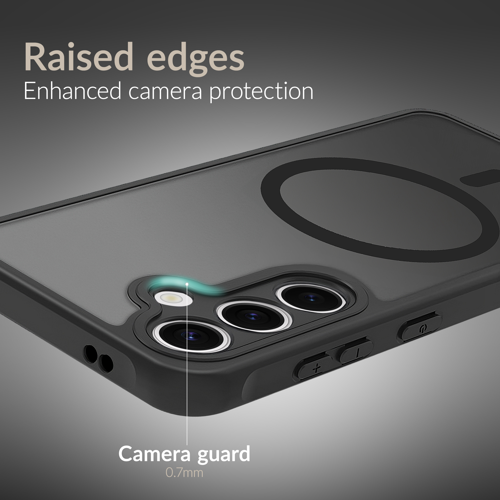 Mobilize MagSafe Compatible Hybrid Case Samsung Galaxy A37 5G Black - Afbeelding 4