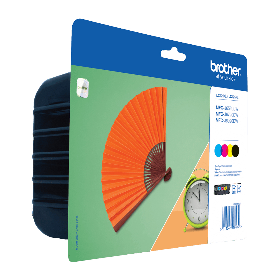 Brother LC-129XLVALBP inktcartridge 4 stuk(s) Origineel Zwart, Cyaan, Kastanjebruin, Geel - Afbeelding 2