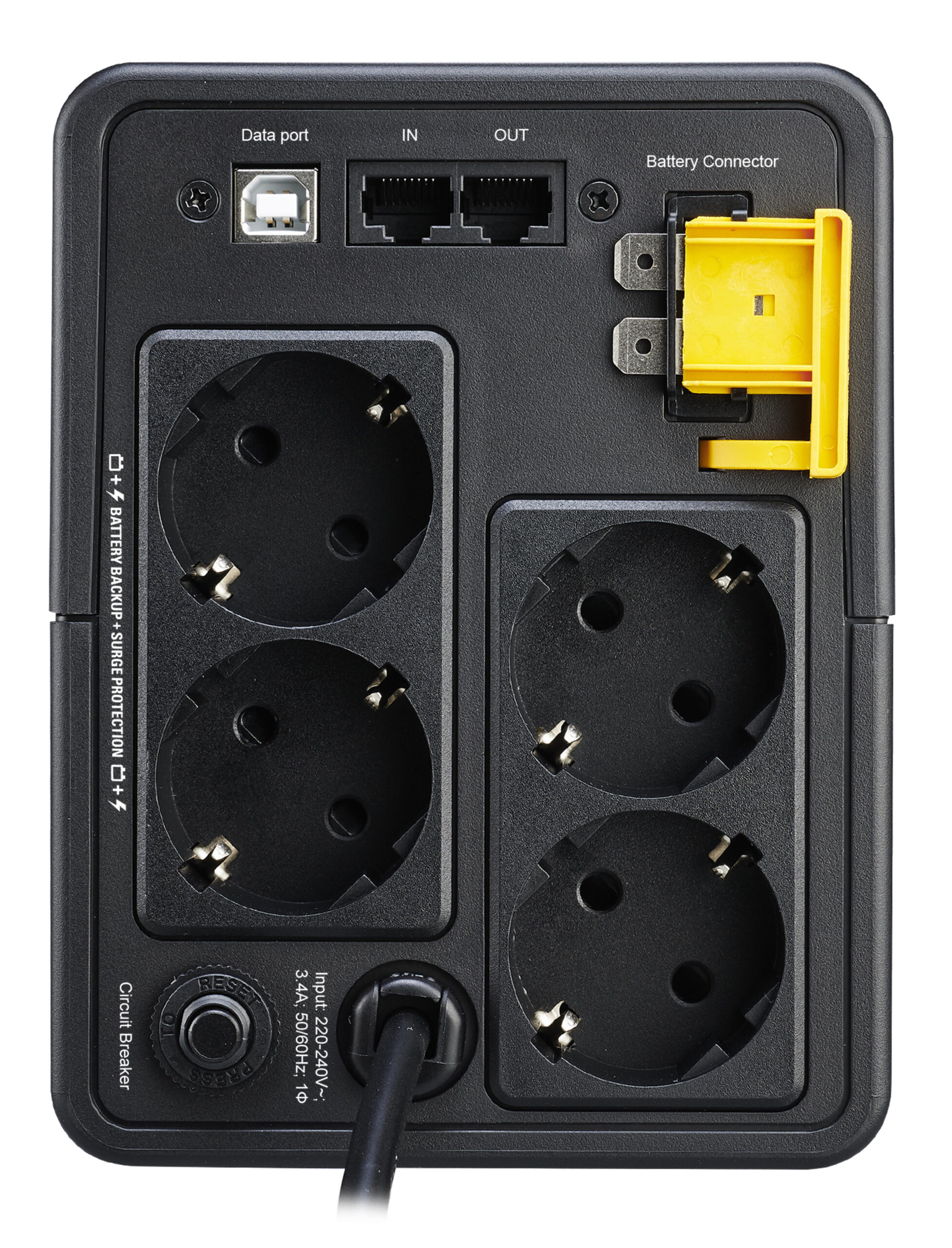 APC Back-UPS BX750MI-GR Noodstroomvoeding - 750VA, 4x stopcontact, USB - Afbeelding 3