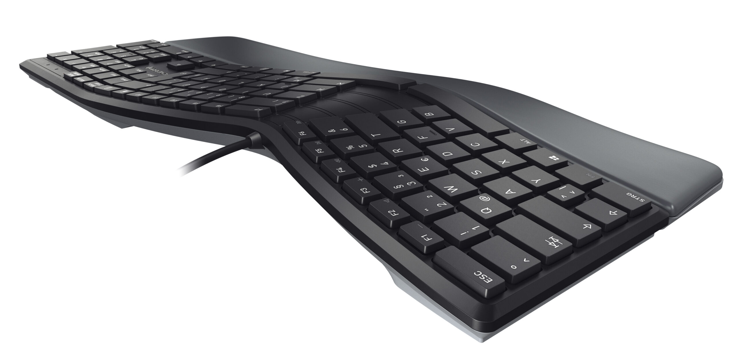 CHERRY KC 4500 ERGO toetsenbord Universeel USB QWERTY Brits Engels Zwart - Afbeelding 5