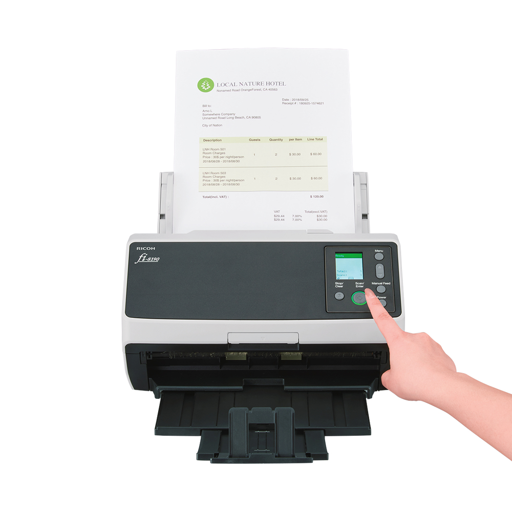 Ricoh fi-8190 ADF-/handmatige invoer scanner 600 x 600 DPI A4 Zwart, Grijs - Afbeelding 11