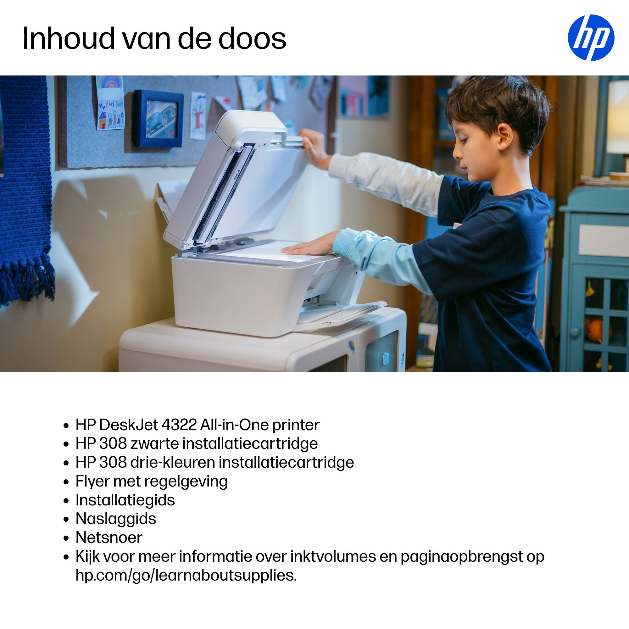 HP DeskJet 4322 Draadloos All-in-One Kleur Printer - Afbeelding 11
