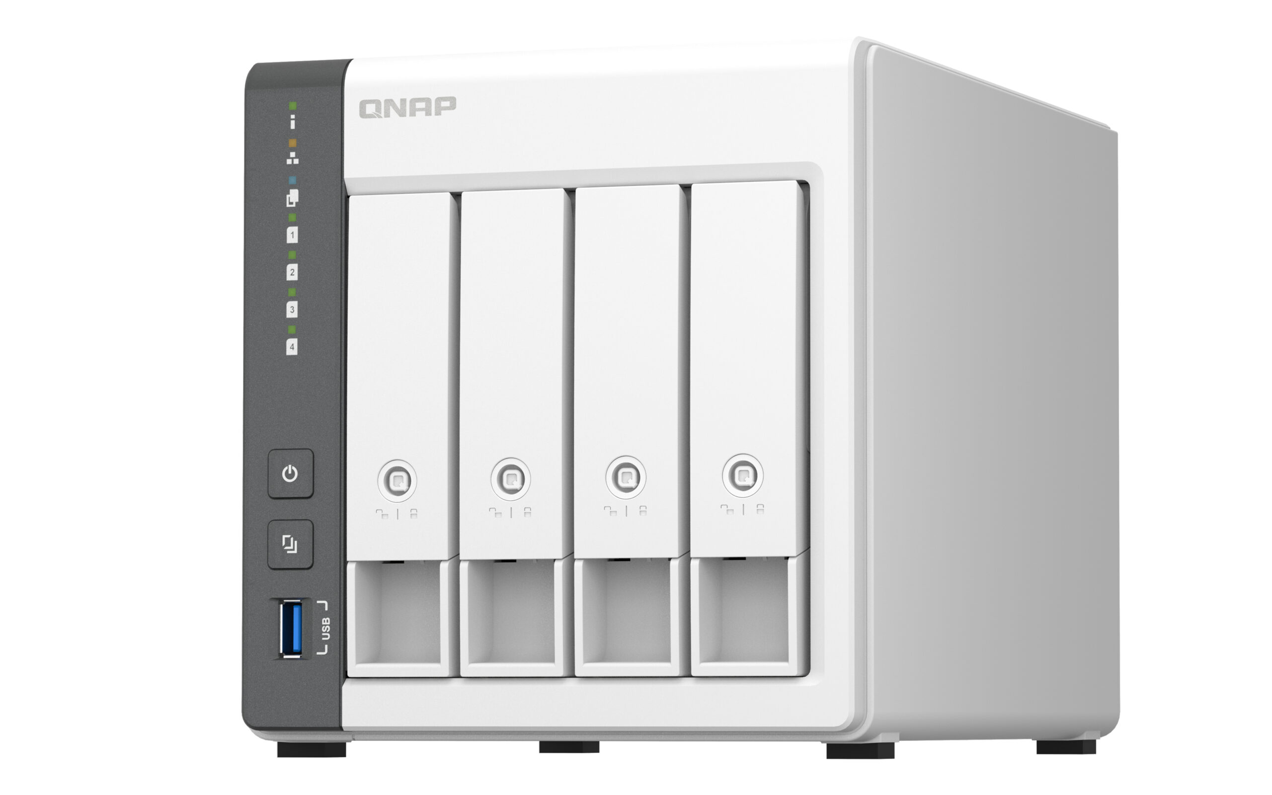 QNAP TS-433 NAS Tower ARM Cortex-A55 4 GB 0 TB QNAP QTS Wit - Afbeelding 7