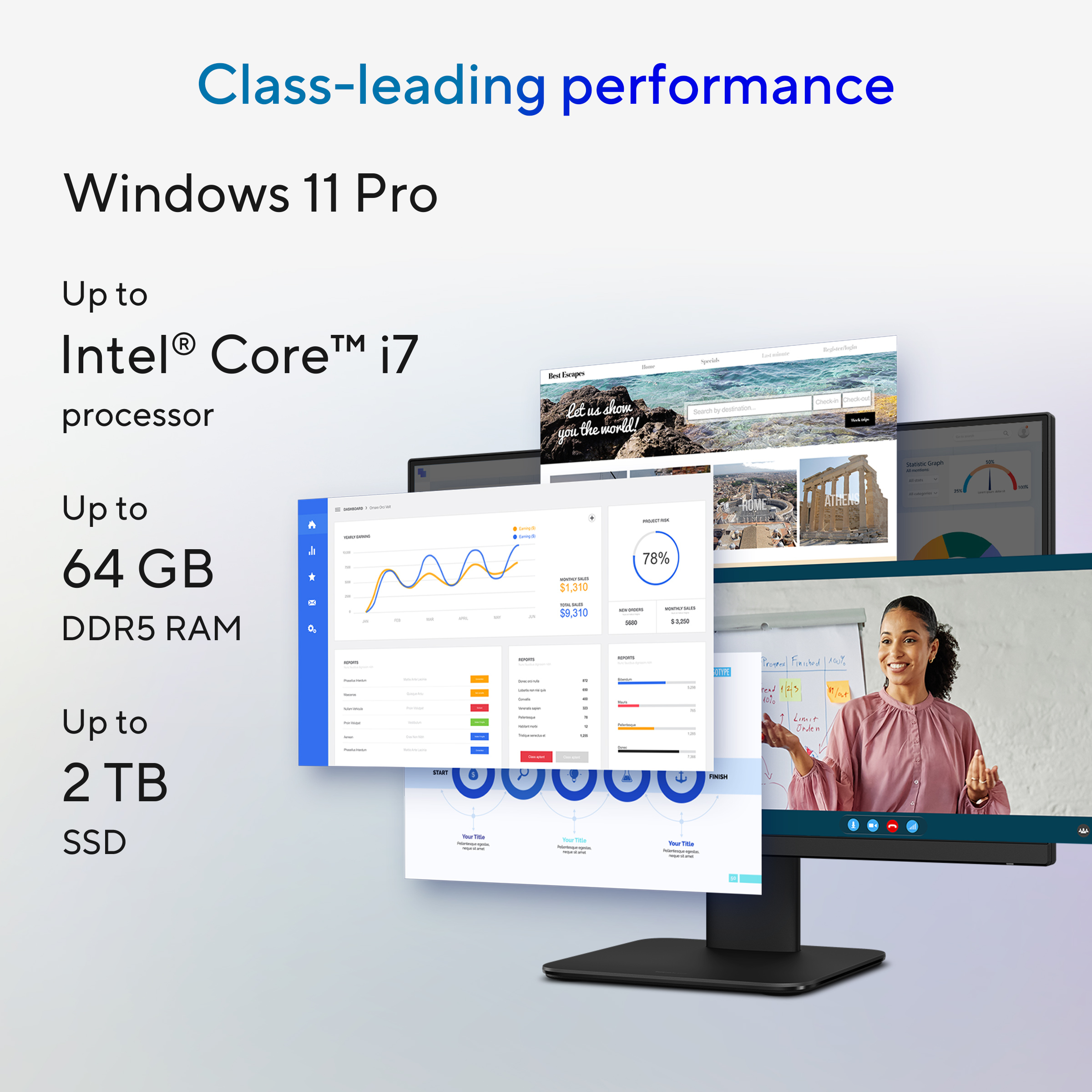 ASUS ExpertCenter P400 AiO P440VAEST-BPD184X Intel Core 5 210H 60,5 cm (23.8") 1920 x 1080 Pixels Touchscreen Alles-in-één-pc 16 GB DDR5-SDRAM 256 GB SSD Windows 11 Pro Wi-Fi 6 (802.11ax) Zwart - Afbeelding 13