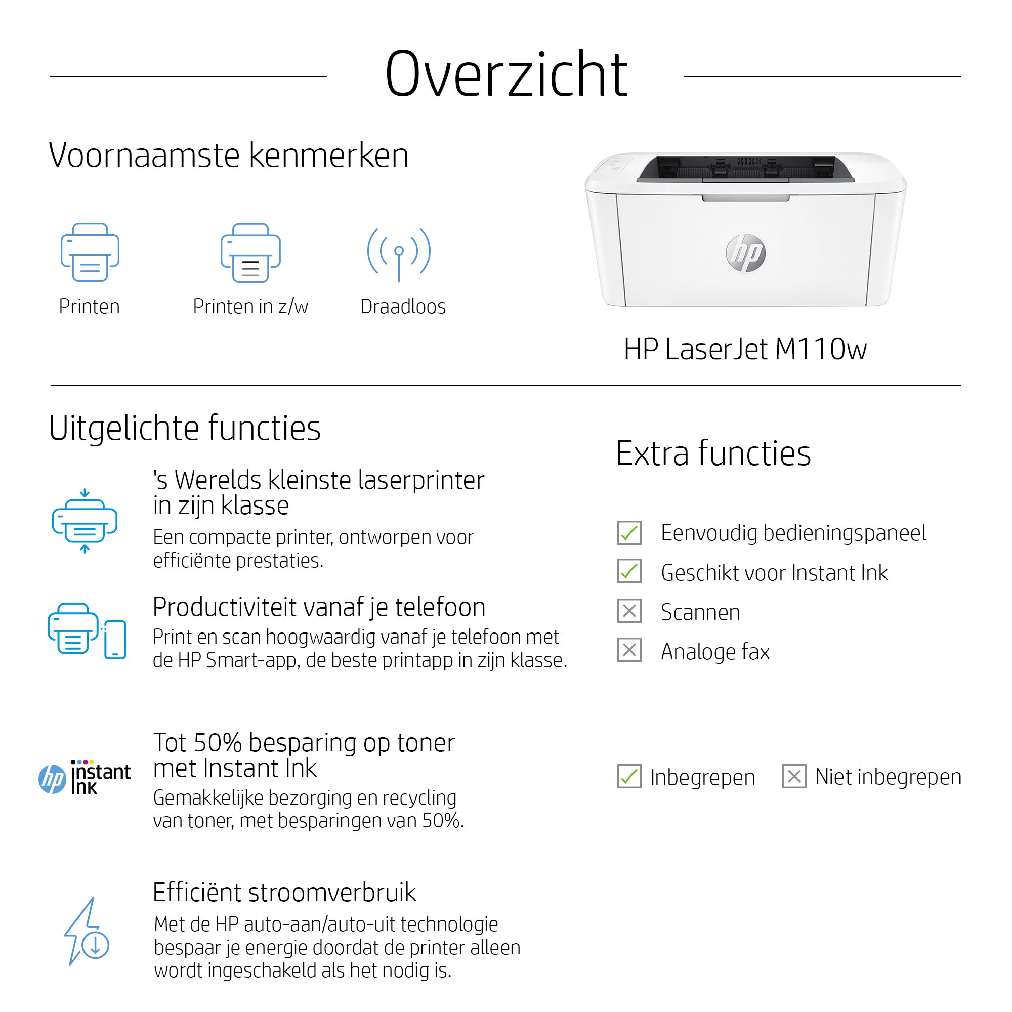 HP LaserJet M110w printer - Afbeelding 18