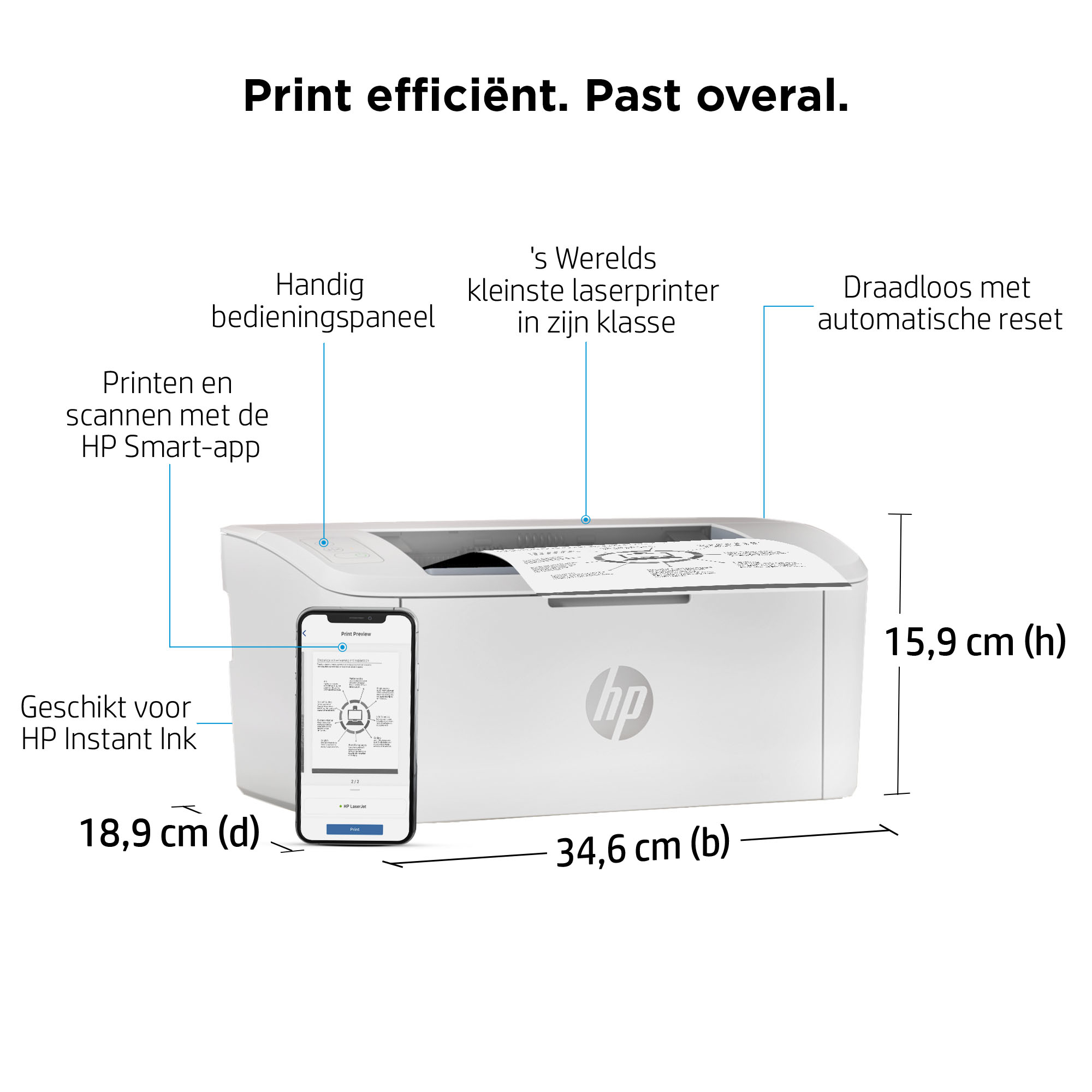 HP LaserJet M110w printer - Afbeelding 9