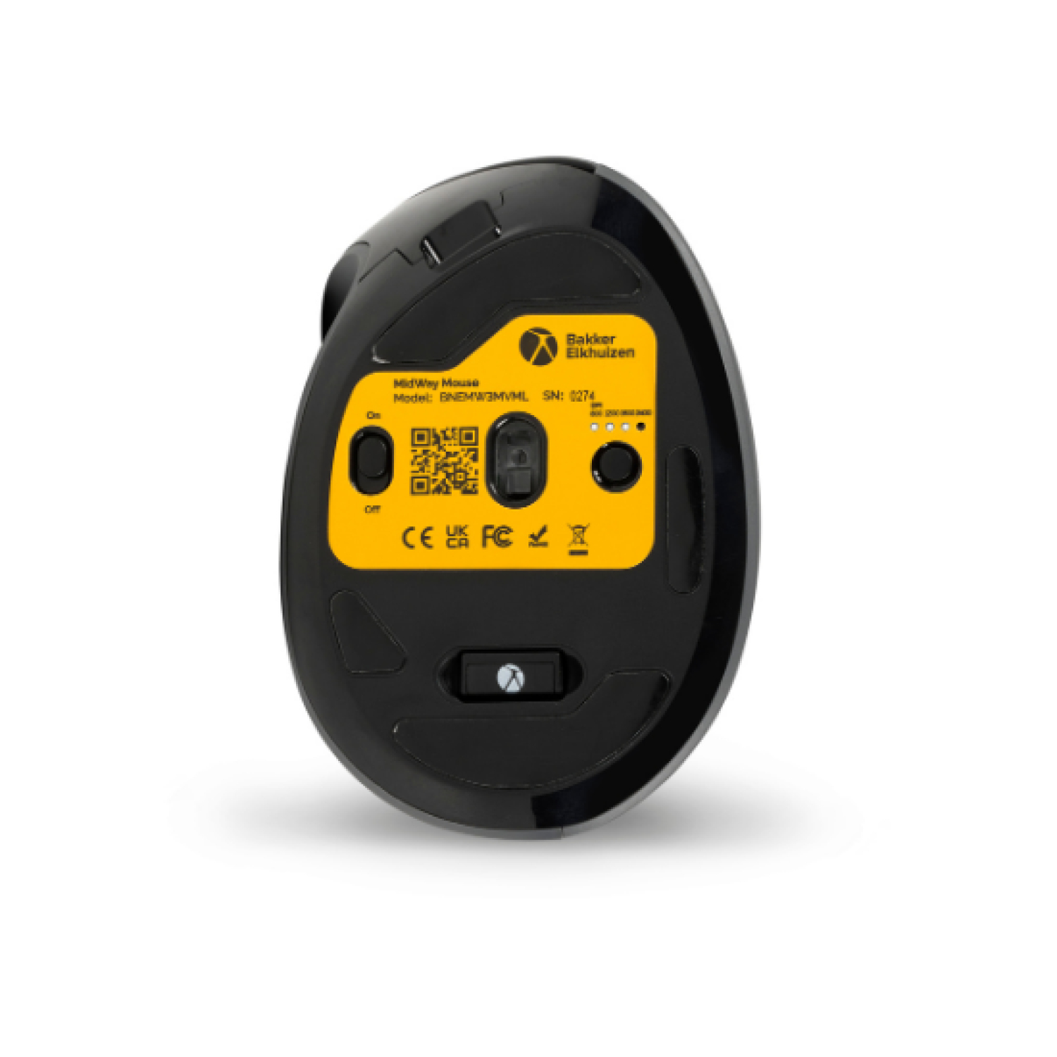 BakkerElkhuizen MidWay muis Kantoor Linkshandig RF Wireless + Bluetooth + USB Type-C Optisch 2400 DPI - Afbeelding 9