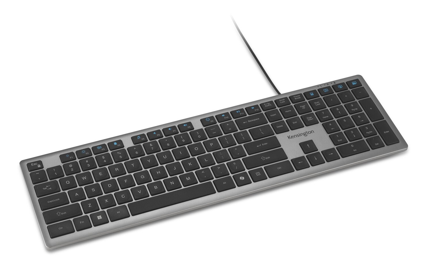 Kensington K75410UK toetsenbord Thuis/Werk USB QWERTY Brits Engels Grijs