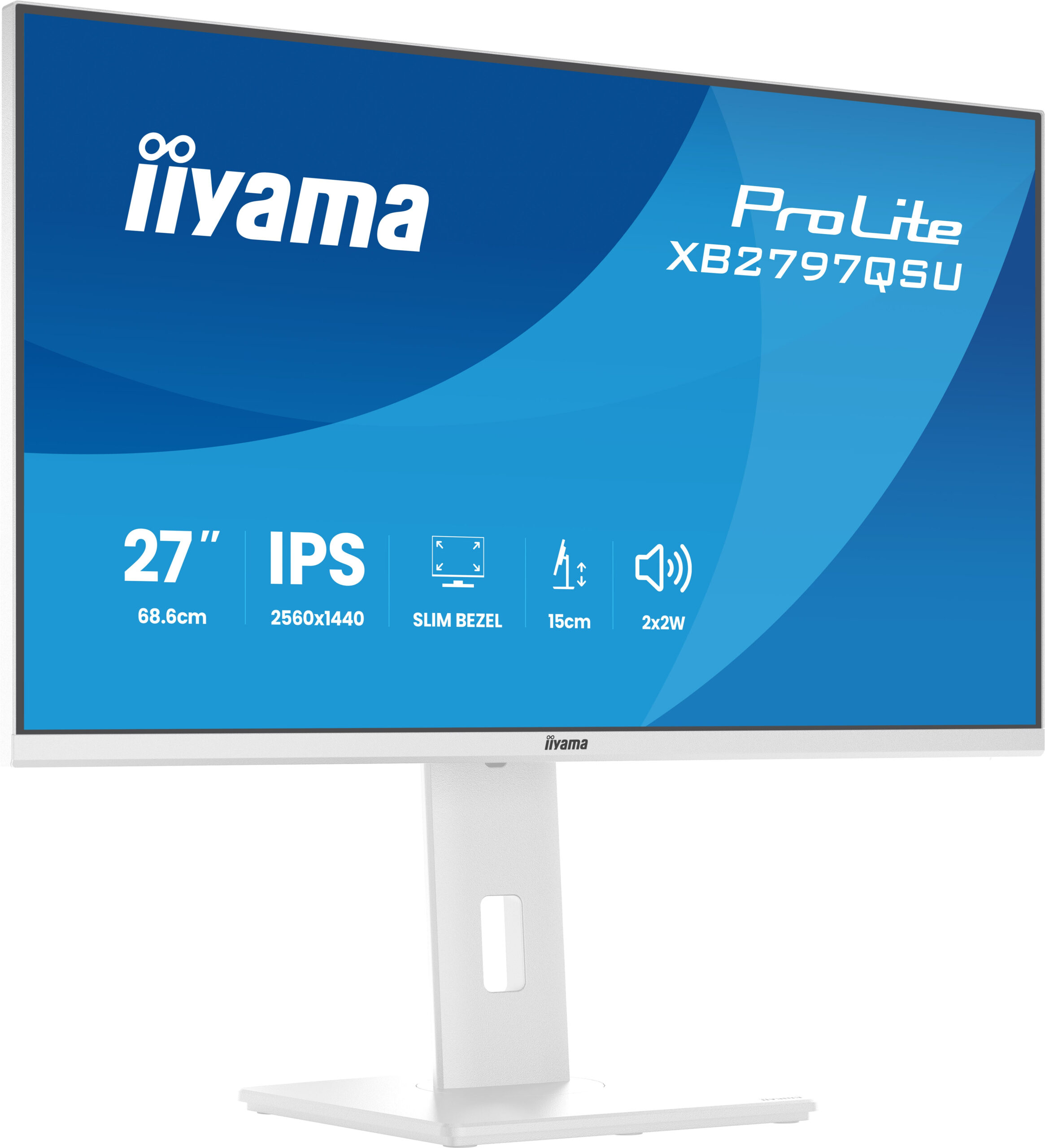 iiyama ProLite XB2797QSU-W1 computer monitor 68,6 cm (27") 2560 x 1440 Pixels Quad HD LED Wit - Afbeelding 8