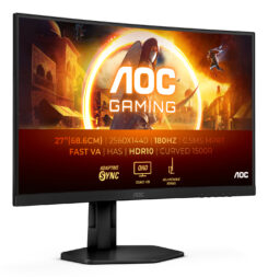 AOC G4 CQ27G4X computer monitor 68,6 cm (27") 2560 x 1440 Pixels Quad HD LCD Zwart