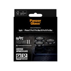 PanzerGlass ® Hoops® Ceramic II Camera Lens Protector iPhone 17 Pro | iPhone 17 Pro Max | iPhone 16 Pro | 16 Pro Max Doorzichtige schermbeschermer Apple 1 stuk(s) - Afbeelding 4