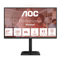 AOC E4 Q27E4CV computer monitor 68,6 cm (27") 2560 x 1440 Pixels Quad HD LED Zwart