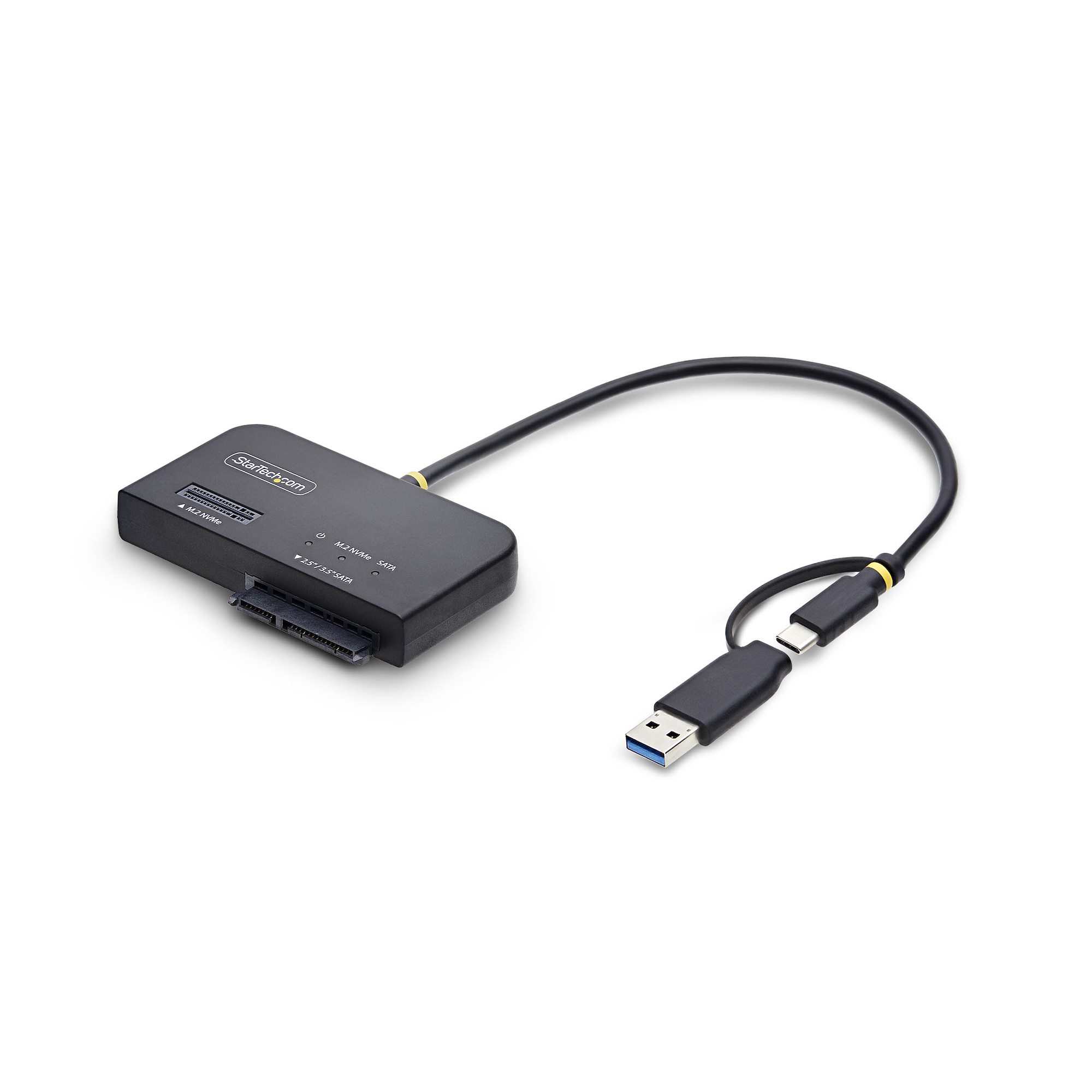 StarTech.com USB-C/USB-A naar M.2 NVMe en 2.5in/3.5in SATA Adapter, 10Gbps, Tool-Free Externe SSD Hard Drive Lezer, B+M/M-Key - Afbeelding 2