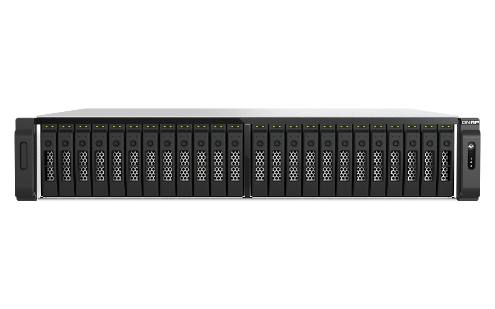 QNAP TS-H3077AFU-R7-64G data-opslag-server NAS Rack (2U) AMD Ryzen™ 5 64 GB DDR5 0 TB QuTS hero Zwart, Metallic - Afbeelding 3