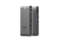 Acer HP.DSCAB.022 laptop dock & poortreplicator Bedraad USB 3.2 Gen 1 (3.1 Gen 1) Type-C Zilver