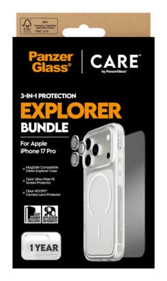 PanzerGlass ® | CARE by ® 3-in-1 Flagship Explorer Bundle iPhone 17 Pro Doorzichtige schermbeschermer Apple 1 stuk(s) - Afbeelding 5