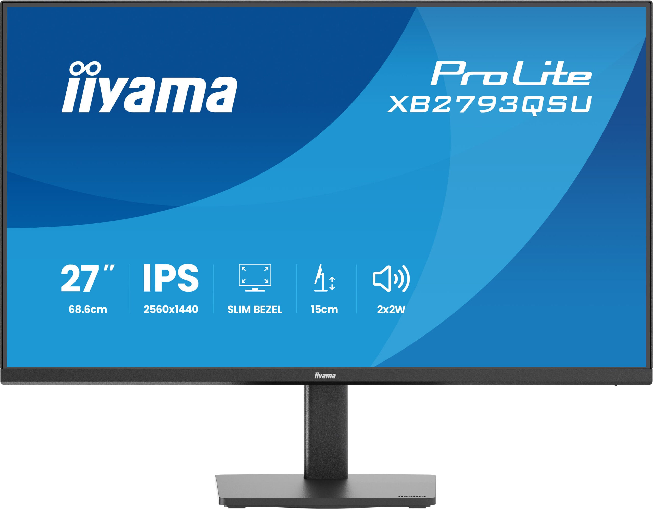 iiyama ProLite XB2793QSU-B1 computer monitor 68,6 cm (27") 2560 x 1440 Pixels Quad HD LED Zwart - Afbeelding 4