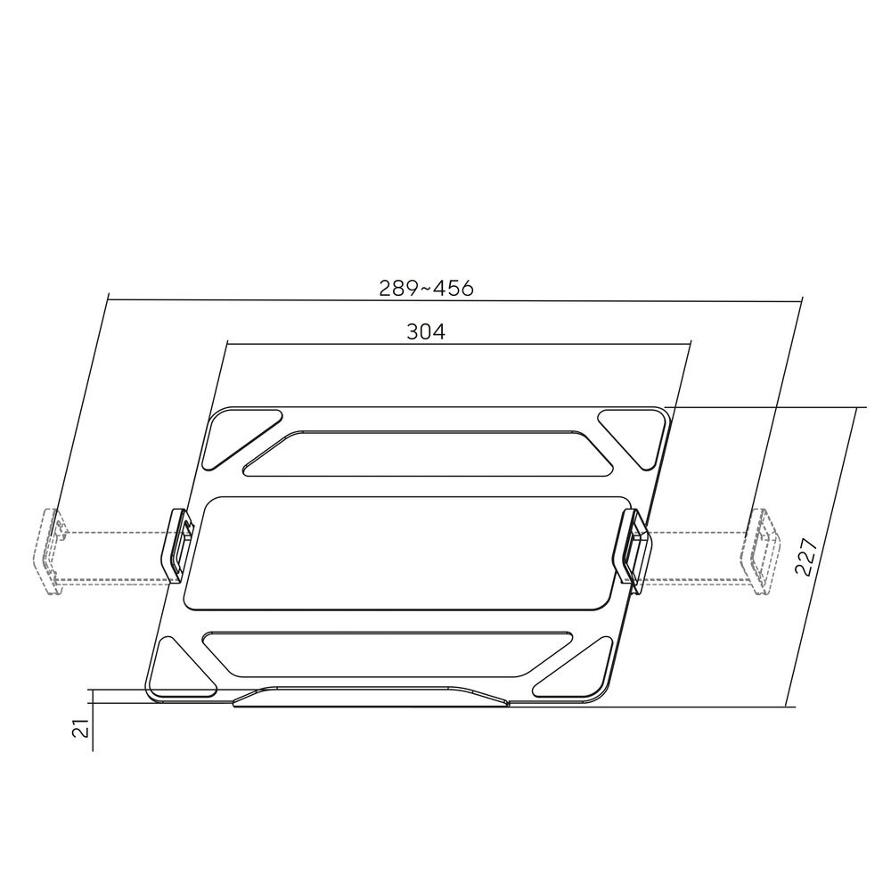 ACT Universele laptophouder voor op monitorarmen - Afbeelding 5