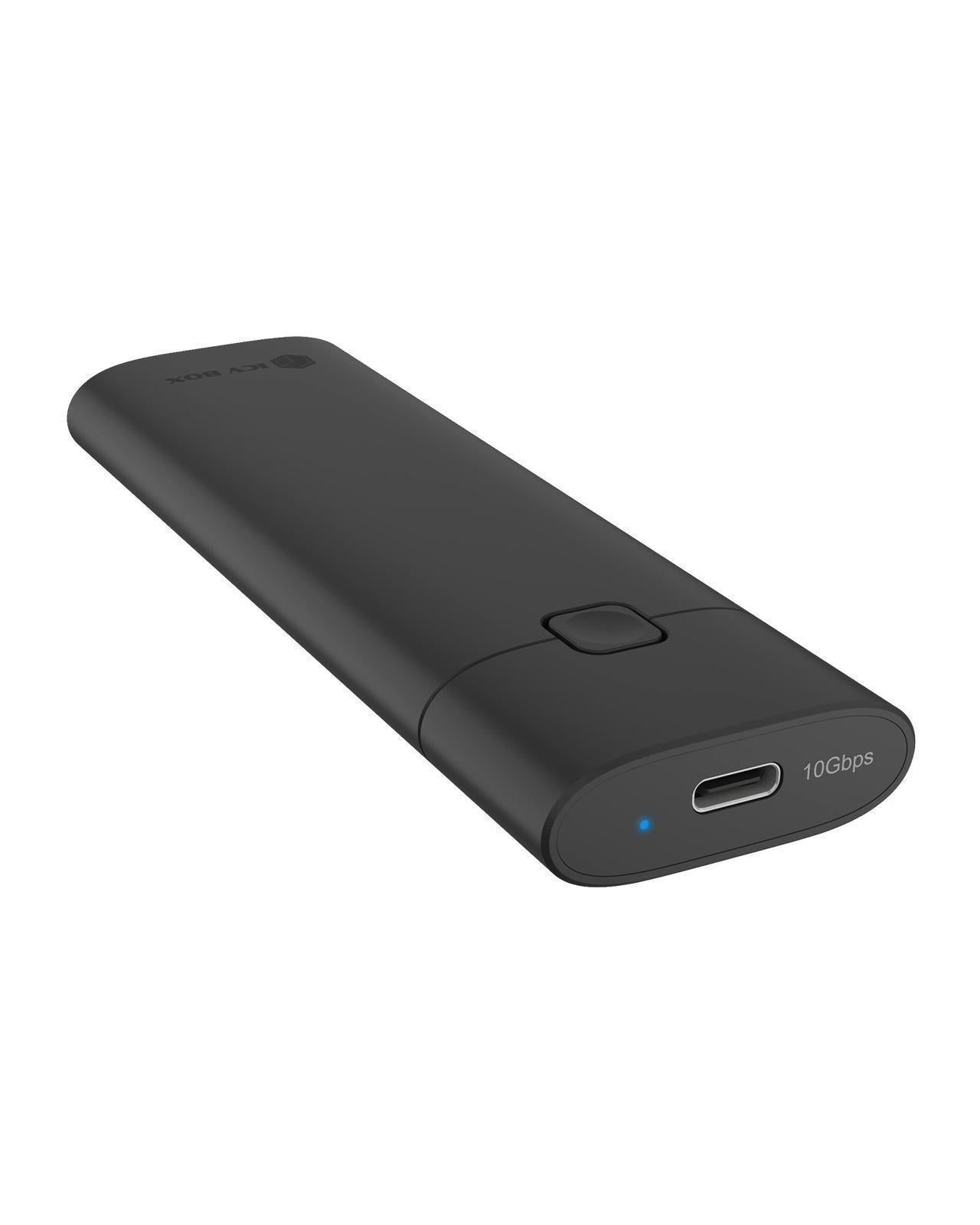 ICY BOX Spade Case 1806 SDD-behuizing Zwart M.2
