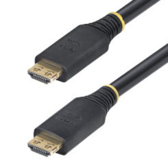 StarTech.com 15m Actieve High Speed HDMI Kabel met Grip Connectors, 4K 60Hz/1440p 144Hz, HDR10/HDCP 2.2/ARC, 18Gbps, UHD HDMI Kabel voor TV/Monitor/Display