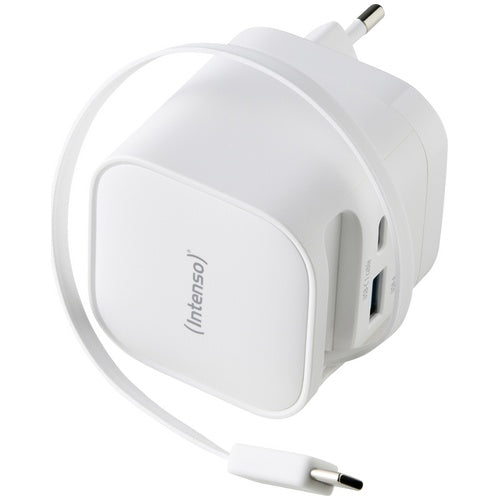 Intenso Compact Fast Charger 65W USB-C/USB-A White