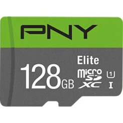 SD MicroSD XC Card 128GB PNY Elite Cl.10 U1 retail