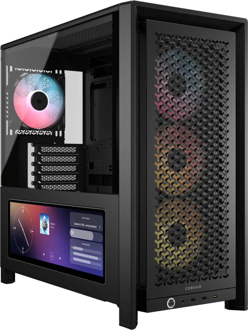 CORSAIR Geh Midi FRAME 4000D LCD RS ARGB Mid-Tower, Black
