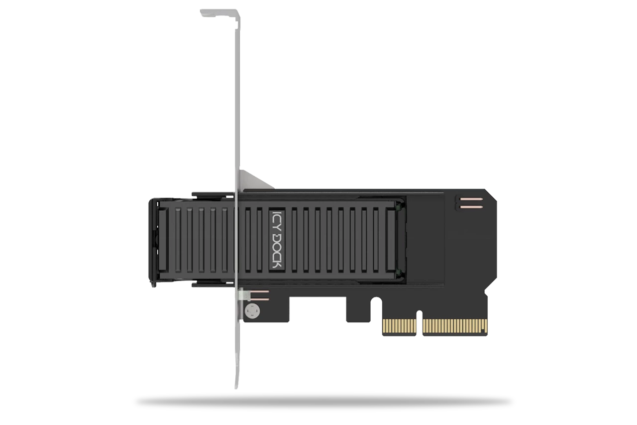 IcyDock Adapter 1x M.2 NVMe to PCIe 4.0x 4 card w/tray
