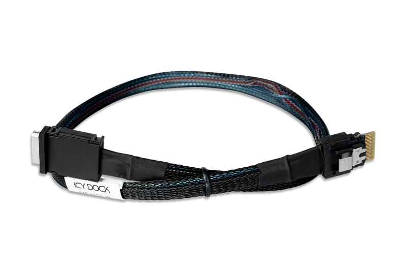 IcyDock Kabel SlimSAS 4i to OCulink 4i Cable, PCLe 4.0, 0.5M